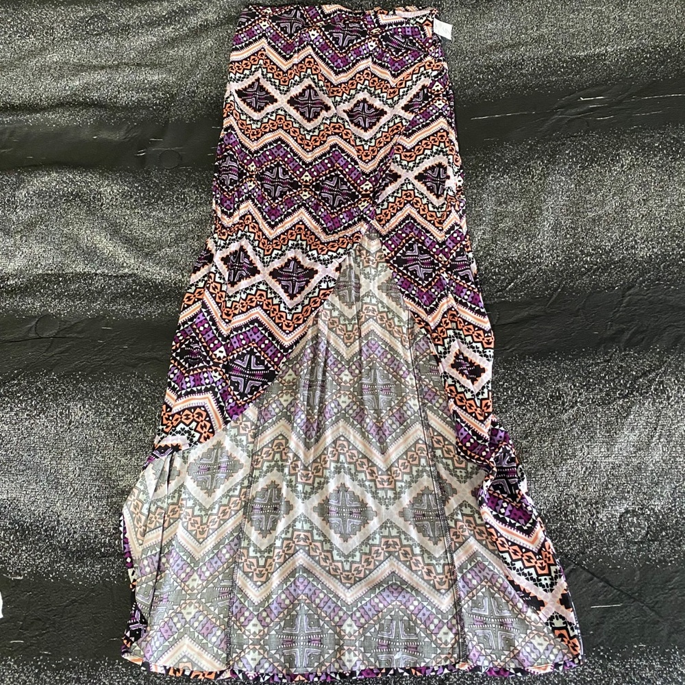 Long skirt, multi colored, brand new, size small